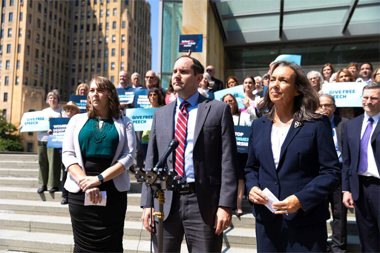 Bipartisan coalition rallies to support free speech in New York